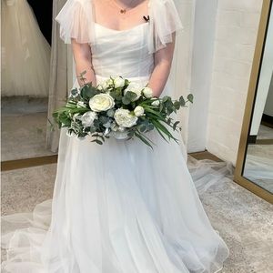 Jenny Yoo Brontë Organza Strapless Gown